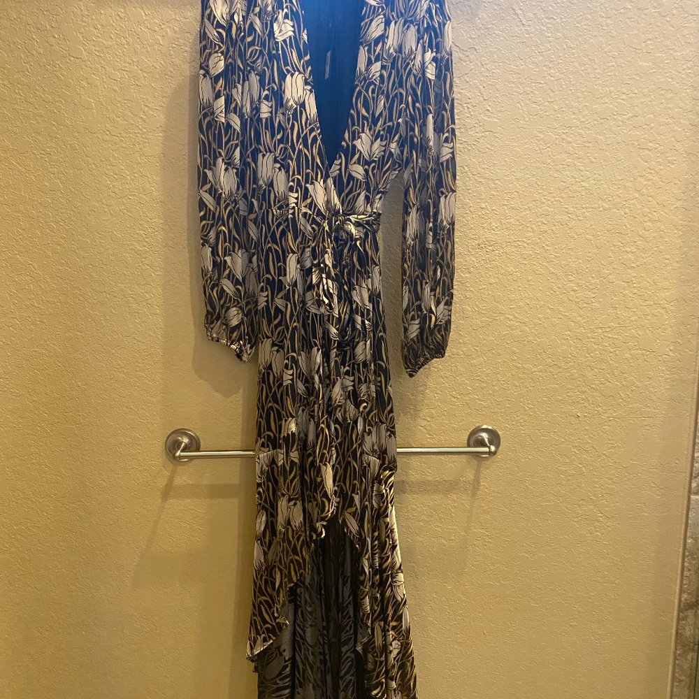 Banana Republic Brown and White High Low Dress - Picture 3 of 6